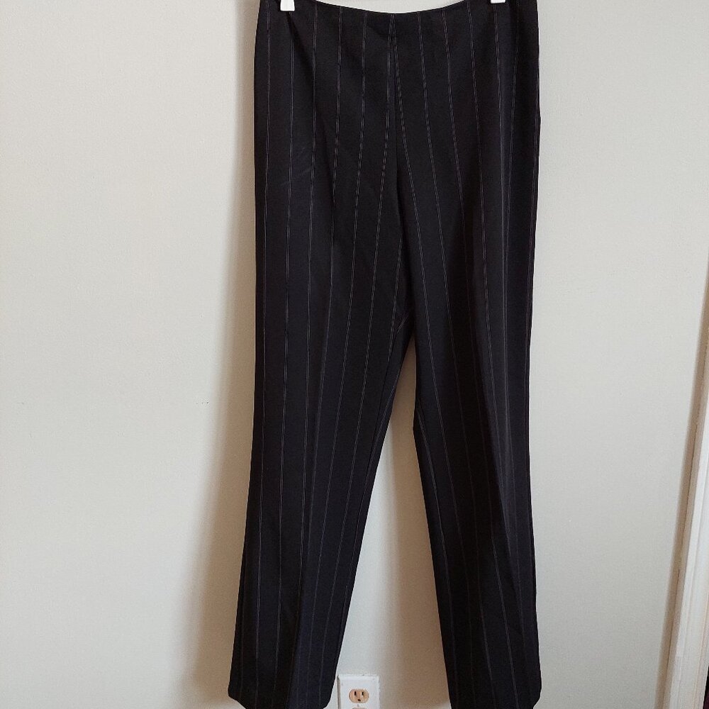 Beechers Brook High Waist Strip Stretchy Straight Leg Pants, Women's 8